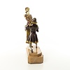 A bronze sculpture of a couple called "Everlasting love"