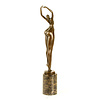 A Modernist style bronze sculpture of a female nude