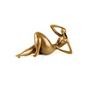 A bronze sculpture of a contemporary nude female