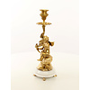 A pair of bronze candlestick