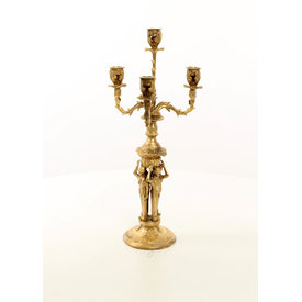  A gilt bronze candelabra set