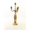 A four armed gilt bronze candelabra set