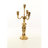 A four armed gilt bronze candelabra set