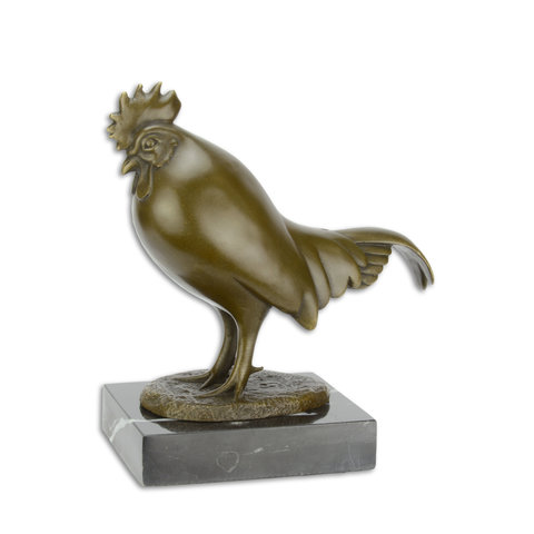 A bronze rooster