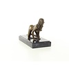 An erotic bronze sculpture of a kneeling nude female