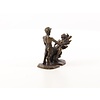 A bronze group of a satyr and female