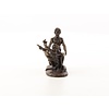 Bronzen groep met satyr en vrouw