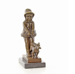 Producten getagd met bronze figurine with dog sculpture