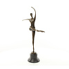 Bronze sculpture of a Modernist female dancer