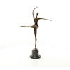 Bronze sculpture of a Modernist female dancer