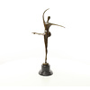 Bronze sculpture of a Modernist female dancer