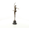 Bronzen sculptuur van een Modernistisch danseres