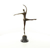 Bronze sculpture of a Modernist female dancer