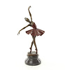 Bronze sculpture of a dancing ballerina