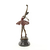 Bronze sculpture of a dancing ballerina