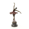 Bronze sculpture of a dancing ballerina