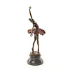 Bronze sculpture of a dancing ballerina