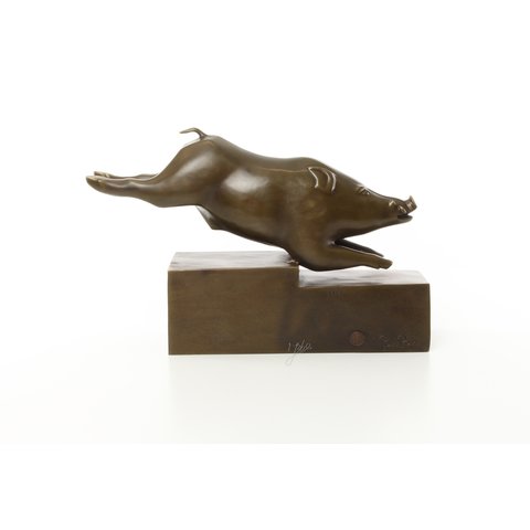 Bronze wild boar