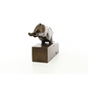 Art Deco bronze sculpture of a wild boar