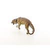 Bronze sculpture of a prowling tiger