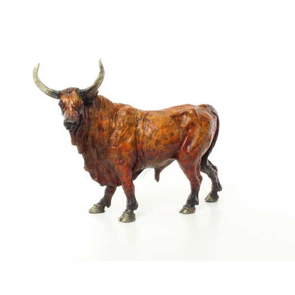  Bronze sculpture of an Asian buffalo bull