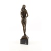 Bronze sculpture of a standing nude female