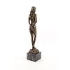 Bronze sculpture of a standing nude female