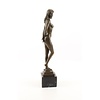 Bronzen sculptuur van een naakte dame