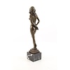 Bronze sculpture of a standing nude female