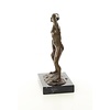 Bronze sculpture of an erotic male nude