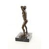 Bronze sculpture of an erotic male nude