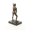 Bronze sculpture of an erotic male nude
