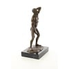 Bronze sculpture of an erotic male nude