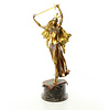 Vienne style bronze sculpture of a sword dancer