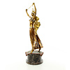 Vienne style bronze sculpture of a sword dancer