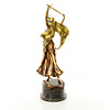 Vienne style bronze sculpture of a sword dancer