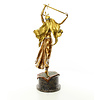 Vienne style bronze sculpture of a sword dancer