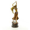 Vienne style bronze sculpture of a sword dancer