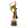 Vienne style bronze sculpture of a sword dancer