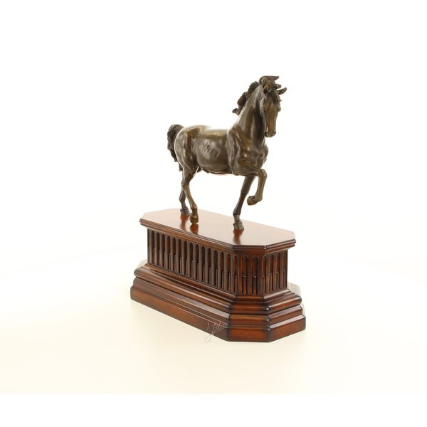  Bronze sculpture of a trotting horse