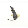 Bronze sculpture of a mouse eating a biscuit