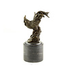 Bronze sculpture of a rooster