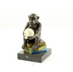 Products tagged with bronze sculpture Darwin's philosophising ape