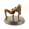 Bronze sculpture of an erotic female nude