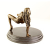 Bronze sculpture of an erotic female nude