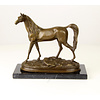 Bronze sculpture of an Arabian horse