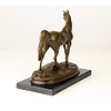 Bronze sculpture of an Arabian horse