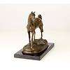 Bronze sculpture of an Arabian horse