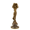 Bronzen Art Deco stijl sculptuur van een sjaal danseres