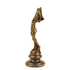 Art Deco style bronze sculpture of a scarf dancer